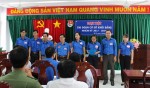 Ban Chấp hành Chi đoàn cơ sở khối Đảng nhiệm kỳ 2017-2019 ra mắt trước đại hội. Ảnh: An Nhân