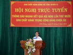 Bí thư Tỉnh ủy Nguyễn Văn Danh báo cáo trước hội nghị