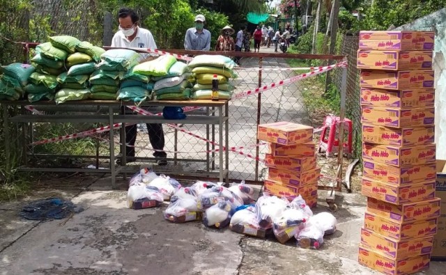 Huyện Chợ Gạo chăm lo đời sống người dân trong khu vực phong tỏa