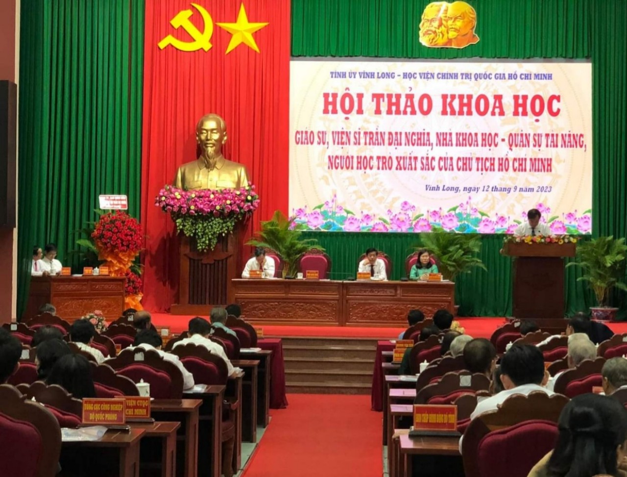 Hội thảo khoa học về Giáo sư, Viện sĩ Trần Đại Nghĩa, ngày 12/9/2023 tại Vĩnh Long.