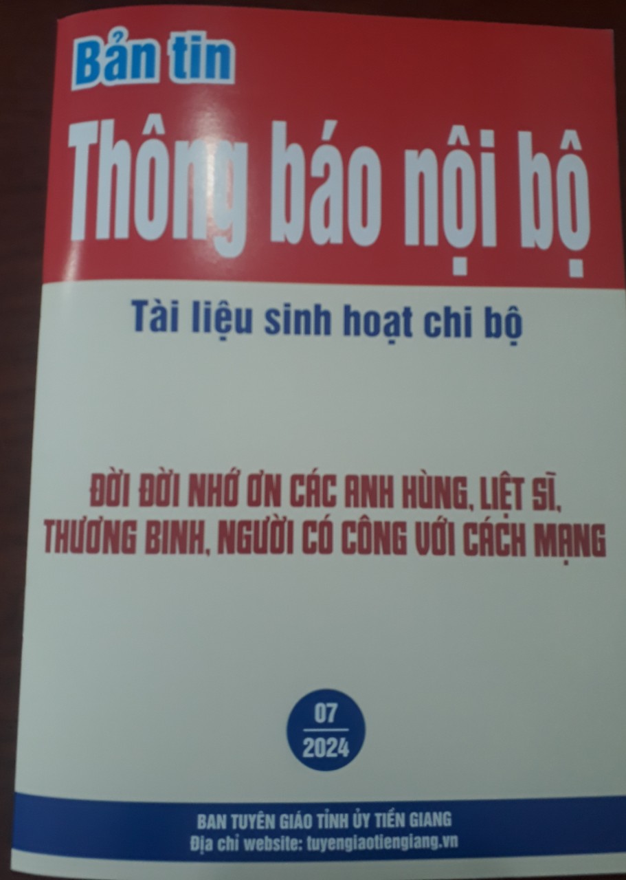 Bản tin Thông báo nội bộ của Ban Tuyên giáo Tỉnh ủy.